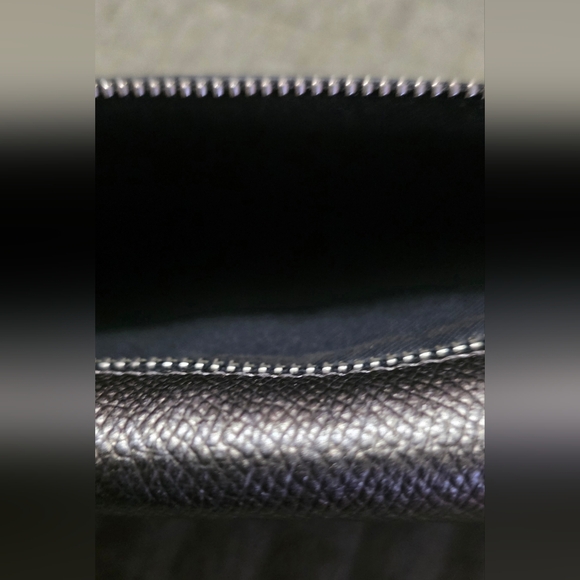 Coach Black Textured Leather Card Case - Picture 6 of 9